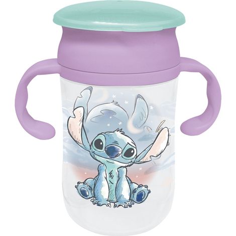 TATAWAY Bicchiere da Viaggio 395 ml Design Disney Stitch adatta per Lavoro Auto (1/2)