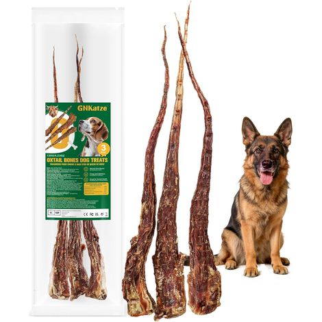 Os de Queue de Bœuf Nourris à l’Herbe pour Chiens-Friandises à Mâcher Durables, sans Additifs ni Remplisseurs, Favorise la Santé des Dents et des Gencives, Ingrédient Unique (3 PCS) (1/5)
