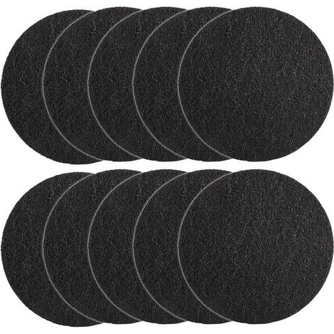 Filtre pour bac à compost de cuisine avec charbon actif,paquet de 10 filtres,recharge de charbon actif pour poubelles ménagères,6,5 pouces (1/5)