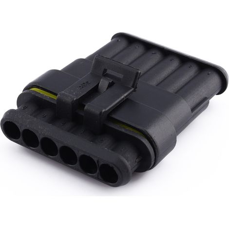 Connecteur électrique étanche 6 voies pour fil, fiche à broches 1-2-3-4-5, auto camion, imperméable (1/5)