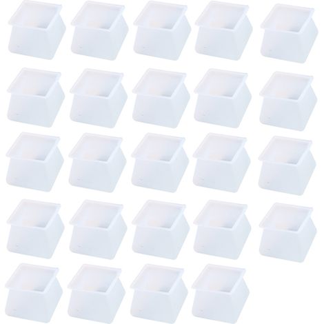 Lot de 24 embouts en silicone pour pieds de chaises - Protection de sol pour meubles, prévient les rayures et les bruits pour les pieds de tables et de tabourets mobiles (1/5)