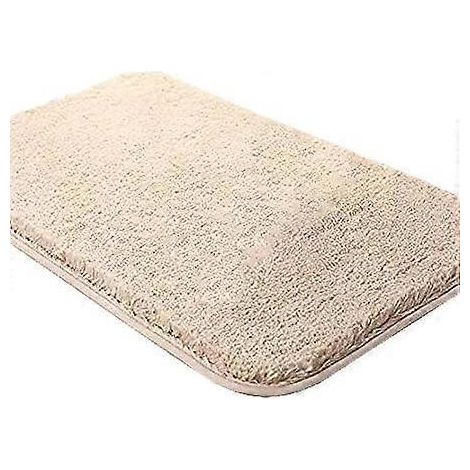 Extra dicke, rutschfeste Badematte aus strapazierfähiger, saugfähiger Mikrofaser für die Dusche (beige, 40 x 60 cm)