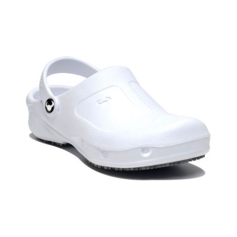 Zueco profesional antideslizante SRC orificios cerrados - EN20347:2012 SUECOS 39 Blanco (1/5)