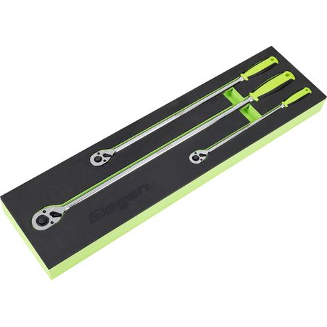 Sealey S01332 Extra-Long Ratchet Wrench Set 3pc (1/3)