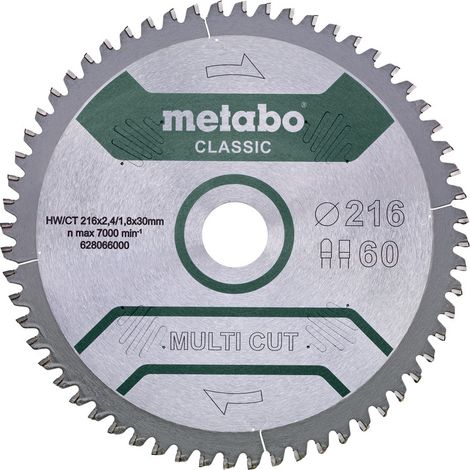 Metabo MULTI CUT CLASSIC 628286000 Kreissägeblatt 305 x 30 x 2.2 mm Zähneanzahl: 80 1 St.