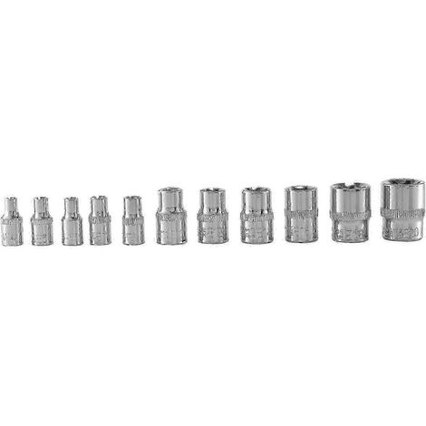 Jeu de 11 douilles Torx femelles E pour rail E4-E20, douilles dynamométriques externes js SZRH AS (1/5)
