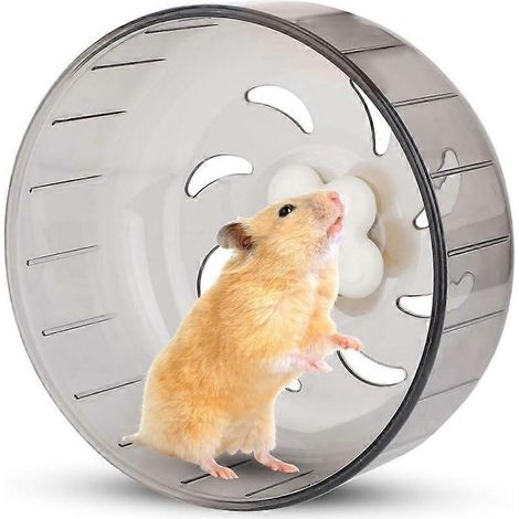 Roue d'exercice pour hamster, 13 cm, pour petits animaux (hamster, gerbille, cochon d'Inde). Jouet silencieux en plastique. (1/5)