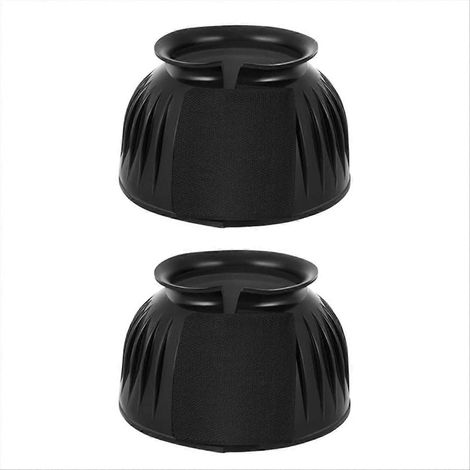 Lot de 2 cloches en caoutchouc pour chevaux, bottes de protection souples, accessoires d'équipement d'entraînement (1/5)