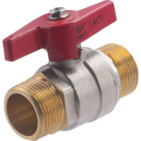 Valvola con manopola a farfalla maschio 20x27 - maschio 20x27 NOYON & THIEBAULT
