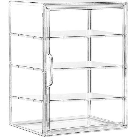 Vitrine de boulangerie transparente, boîte de rangement pour pain à 4 niveaux en acrylique, organisateur et support pour pâte à pâtisserie (1/5)
