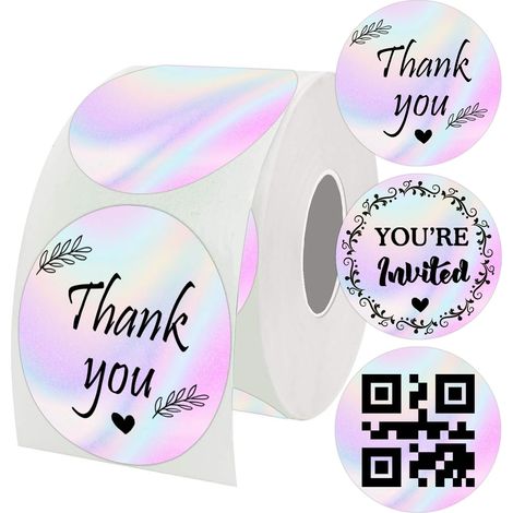 500 Pack 2 Inch Thermal Direct Labels, Gradual Change Labels, Round Circle, Color Coded Thermal Labels for Thermal Label Printer, Color Coding, Shipping Label Printer (1/5)