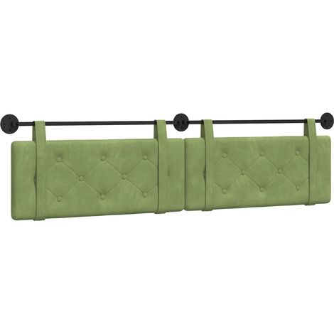 Tête de lit suspendue Vert clair 210 x 55 x 5 cm Velours (1/5)