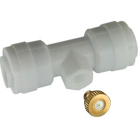 Buses D’Irrigation Kit 15Pcs de Brumisation en Laiton Système Brumisateur Extérieur,Arroseurs D'atomisation pour l'Irrigation l'Arrosage des Jardins Blanc (1/5)