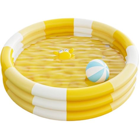 Kids' Inflatable Pool Cute Round Inflatable Swim Toy — Small Children's Pool — Ideal for Summer Parties, Backyard Play, and Pet Birthday Parties (1/5)