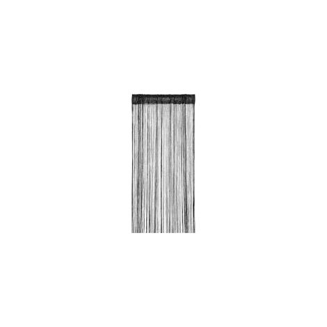 Rideau AntiMouches 90x200 cm Franges Pailletées Noir, Moustiquaire Porte Extérieure, Séparation de Pièce et Décoration (1/5)