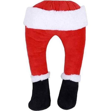 Animierte Weihnachtsdekoration für drinnen und draußen, 38 cm (15 Zoll), Weihnachtsmann, rot (1/5)