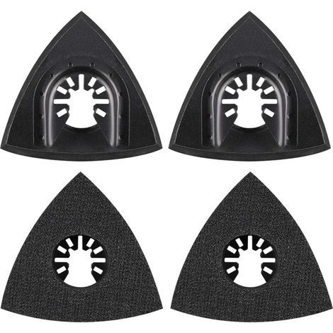 Ulisem4Pcs Delta Sanding Pad 80mm Multi Tool Attachment Pad Accessorio Multi Tool Lama Oscillante Accessorio per Worx Mikita Dewalt Power Tool Worx Tool Bosch Multi Tool (1/4)