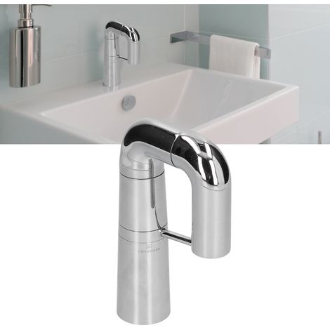 Hochwertige G1/2 Unterbau-Waschtischarmatur, schwenkbare Küchenarmatur aus Vollkupfer, Aufsatz-Waschtischarmatur, verchromte Wasserzulaufrohre (x2) (1/5)