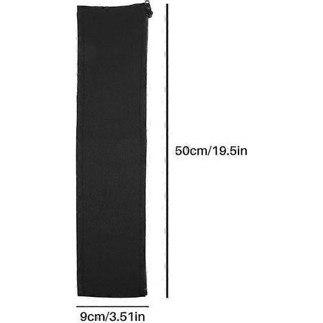 Lot de 4 tubes range-câbles pour TV, ordinateur et divertissement à domicile, gaine de gestion des câbles avec fermeture éclair (1/5)