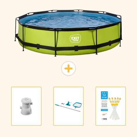 Exit-toys Piscine Exit Ronde - 360x76 cm - 4-pièces SCB94 (1/5)