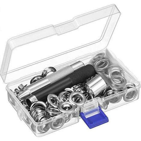 Ulisem Metal Eyelet Kit - Set of 100 12mm Eyelets for Canvas Repair (1/4)