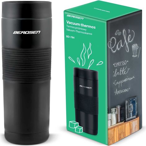 Hochwertige vakuum thermoskanne 590 ml bd 784 schwarz (1/5)