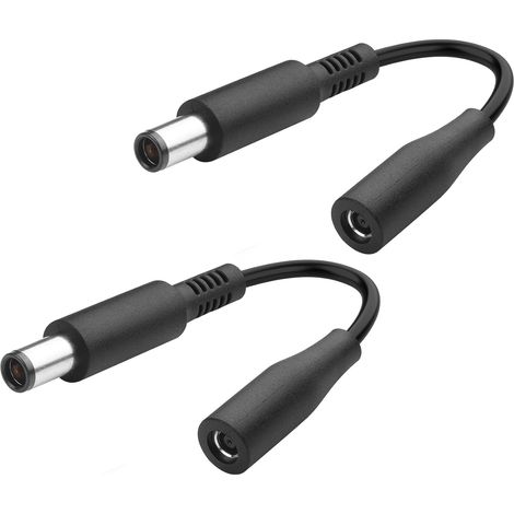 Laptop Power Adapter Cable DC 1/4" x 1/4" Male to 1/4" x 1/8" Female DC Jack Power Converter for Laptop Adapter (1/5)
