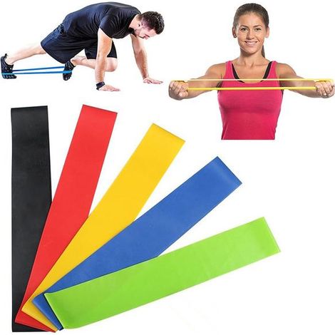 Lot de 5 bandes élastiques d'exercice - Entraînement - Offre spéciale (1/4)