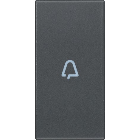 Tasto 1M simbolo campanello assiale grigio Vimar Eikon 20131.C