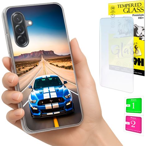 Custodia per Samsung Galaxy A36 / A56, cover fotografica, cover posteriore + vetro 9H (1/5)