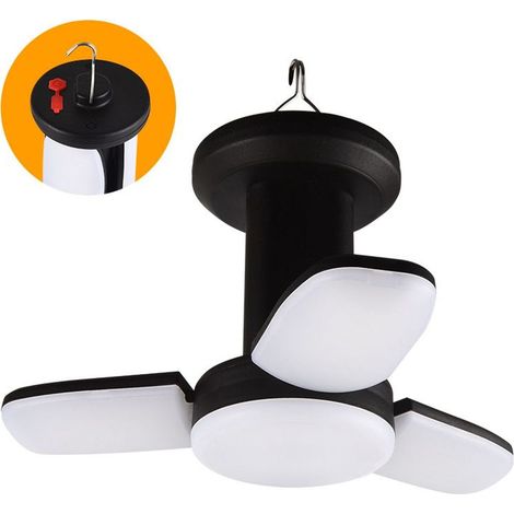 Lampe de secours solaire rechargeable pliable, lampe de camping LED suspendue-AquaForge (1/5)