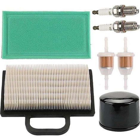 Kit Filtre à Air Huile et Carburant Compatible Tondeuse Gazon Modèles LA120 LA130 LA140 LA150 L120 LA135 LA145 D130 D140 (1/4)