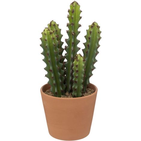 Plante Artificielle Cactus "Alicante" 30cm Vert
