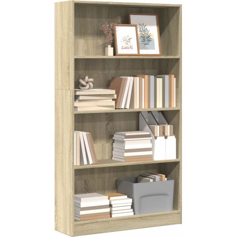Bücherregal Sonoma-Eiche 80x24x143 cm Holzwerkstoff