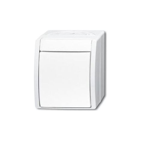 Busch-Jaeger 2601/6 W-54 Feuchtraum-Schalterprogramm Wechselschalter Ocean Aufputz Weiß 1 St. (1/5)