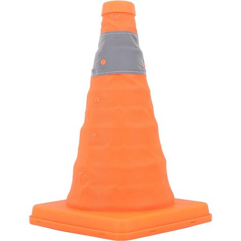 Cône Circulation, Cône Sécurité Orange Réfléchissant Pliable 11,8 Pouces, Cône Stationnement Pliable pour L'Entraînement à Conduite, La Sécurité Routière, Mini Cône Construction (1/5)