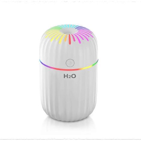 Humidificateur d'air 300 ml, mini humidificateur portable coloré, humidificateur à brume fraîche, pour voiture, plantes, bureau, chambre, etc. Arrêt automatique, 2 modes de brumisation, Super (1/5)