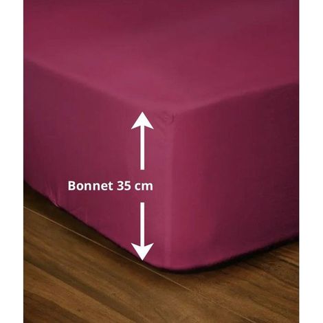 Bettlakenschoner - LOVELY HOME - LH71609 - 140x190+35 cm - Fuchsia