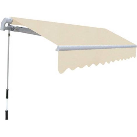 Maison Exclusive - Tenda da Sole Pieghevole Manuale 300 cm Crema (1/5)