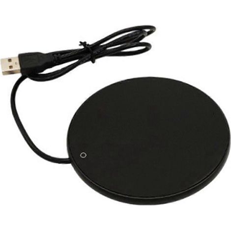 Tasse chauffante en verre, roulement chauffant électrique USB pour lait et eau thermostatique, alimentation 5 V CC, bureau ou maison. (1/5)