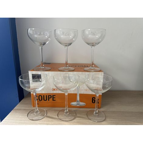 Lot de 6 verres à cocktail Cointreau - 24 cl - Neufs
