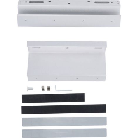 Jeffergarden Support de verrouillage magnétique électrique 280KG, contrôle d'accès à porte unique, support électromagnétique pour verre sans cadre supérieur et inférieur (1/5)