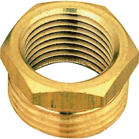 réduction en laiton à visser - 6 pans - mâle 15 x 21 vers femelle 12 x 17 - sachet de 10