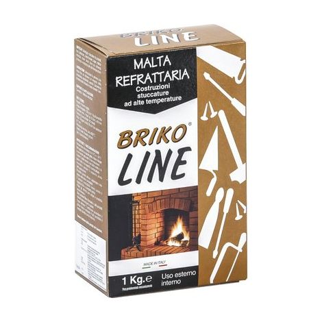 MALTA REFRATTARIA BRIKO LINE - KG 1- 12 pezzi