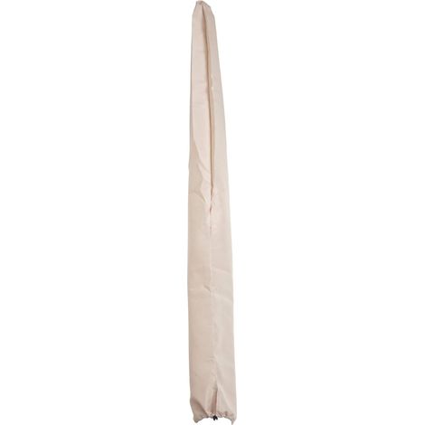 Housse de protection pour parasol en aluminium N23 2x3m - housse Cover avec cordon de serrage - crème (1/5)