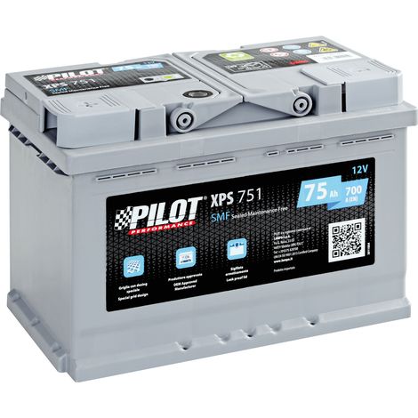 Batteria 12V - Pilot SMF - 75 Ah - 700 A - L3 (1/2)