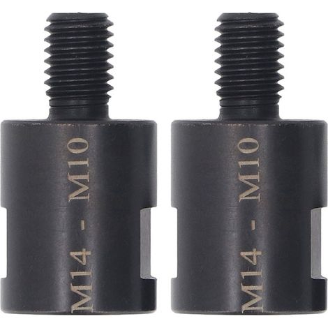 Adaptateur pour Meuleuse D'Angle M14 Vers M10, 2Pcs Adaptateur pour Meuleuse D'Angle M10-M14 en Acier Crv, Connecteur D'Interface de Conversion D'Arbre de Meuleuse Femelle À Mâle (1/5)