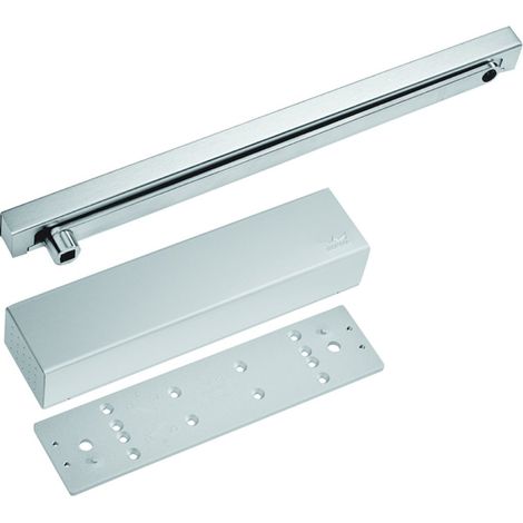 Ferme-porte TS 91 B Contur Pack Métal force 3 fixe avec bras à glissière blanc RAL 9016 - DORMAKABA