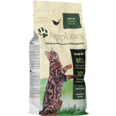 APPLAWS POULET/AGNEAU CROQUETTE POUR CHAT 2 KG 9103308 (1/3)