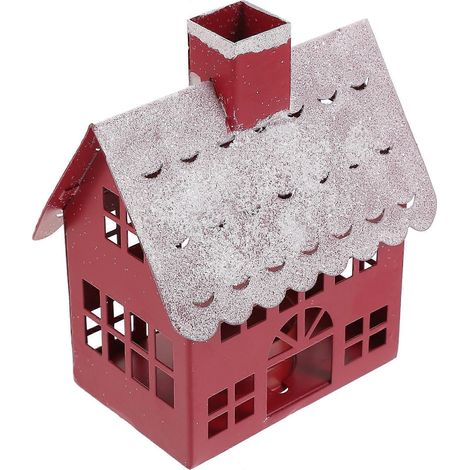 Christmas Decorations Metal Village House for Candle Holder (1/5)